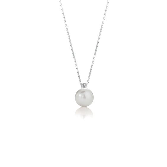 Pendentif Lelune Femme in Or blanc Perla LLPN01.85 - LLPN01.85